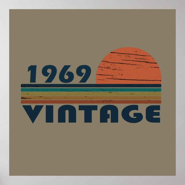 Poster Nascer de aniversário de 1969 (Frente)