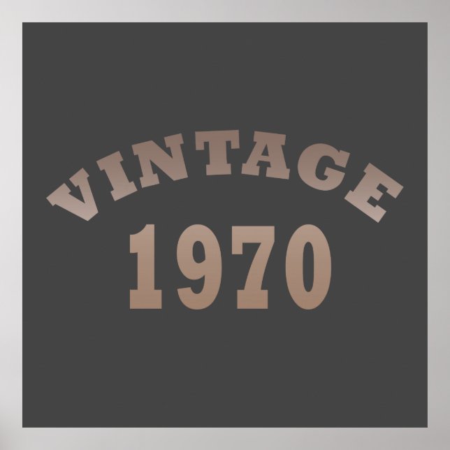 Poster Nascer de aniversário de 1970 (Frente)