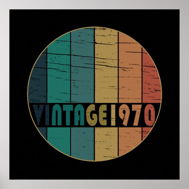 Poster Nascer de aniversário de 1970 (Frente)