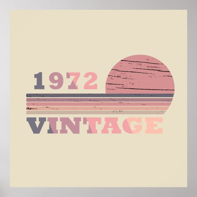 Poster nascer de aniversário de 1972 (Frente)