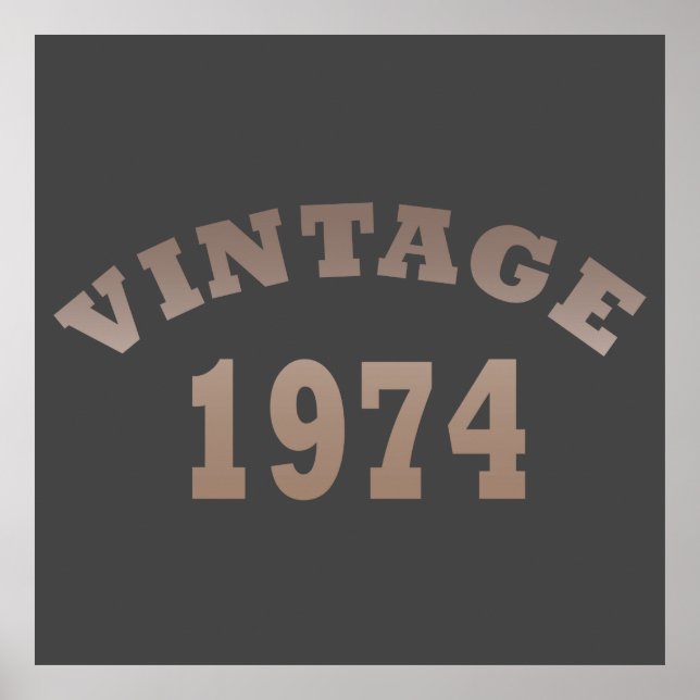 Poster nascer de aniversário de 1974 (Frente)