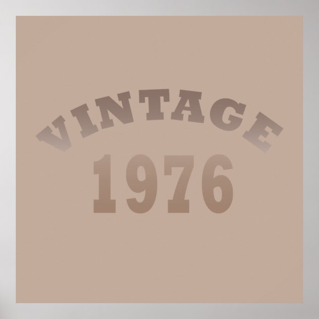 Poster Nascer de aniversário de 1976 (Frente)