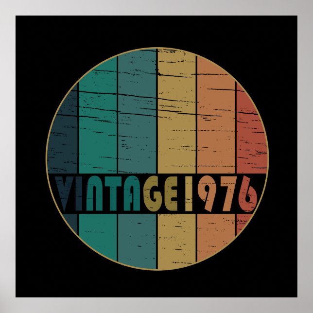 Poster Nascer de aniversário de 1976 (Frente)