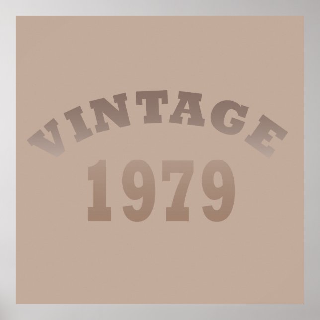 Poster Nascer de aniversário de 1979 (Frente)