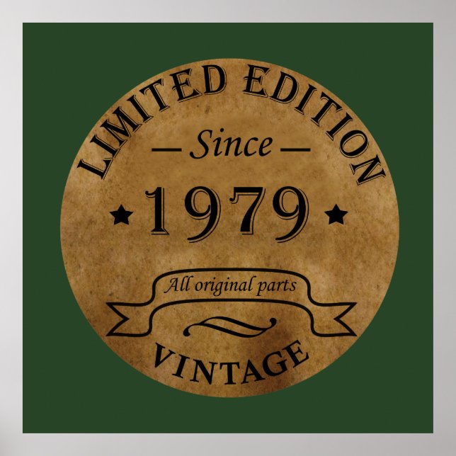 Poster Nascer de aniversário de 1979 (Frente)