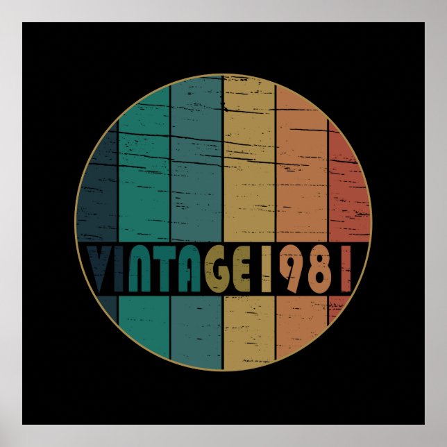 Poster Nascer de aniversário de 1981 (Frente)