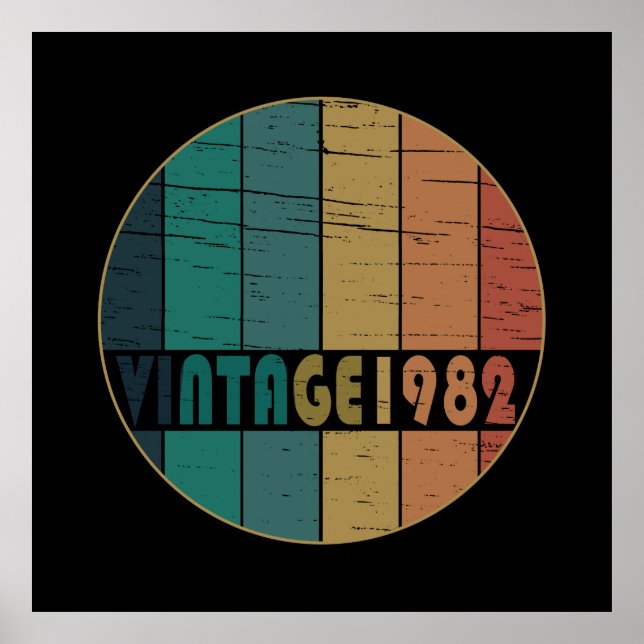 Poster Nascer de aniversário de 1982 (Frente)