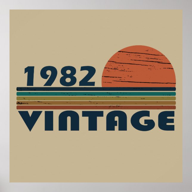 Poster Nascer de aniversário de 1982 (Frente)