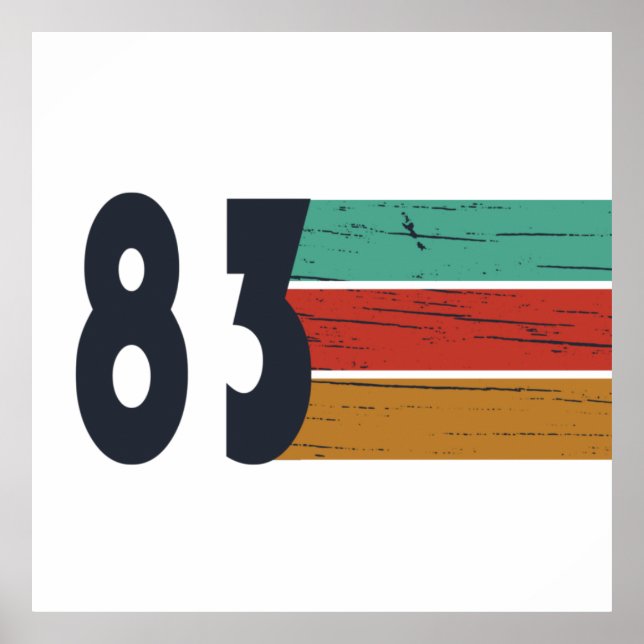 Poster Nascer de aniversário de 1983 (Frente)