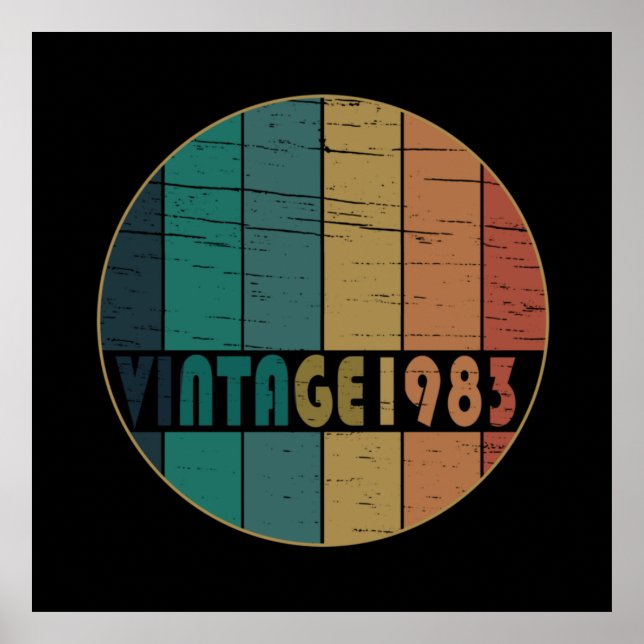 Poster Nascer de aniversário de 1983 (Frente)