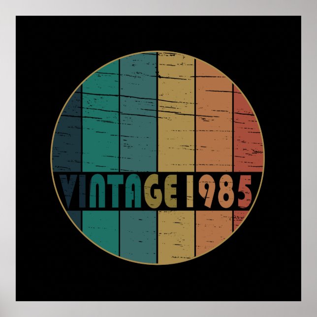 Poster nascer de aniversário de 1985 (Frente)