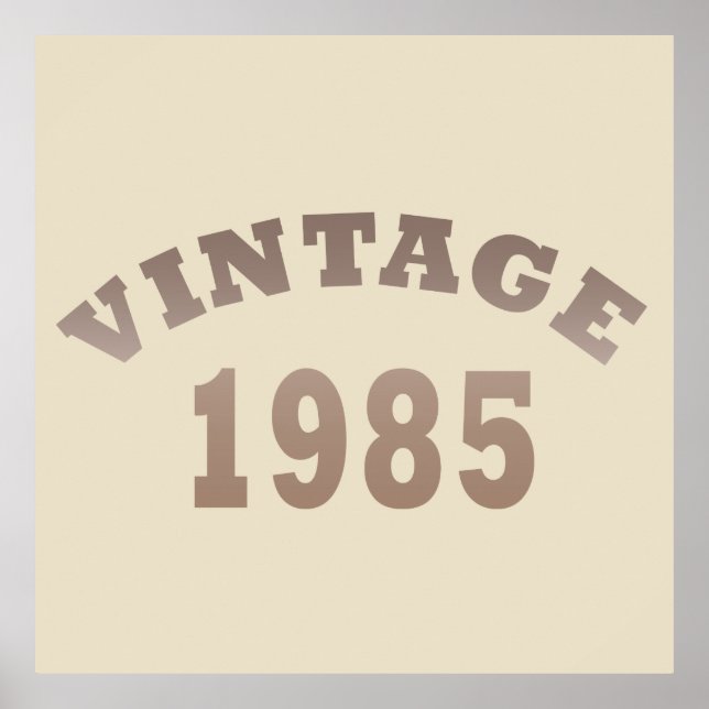 Poster nascer de aniversário de 1985 (Frente)