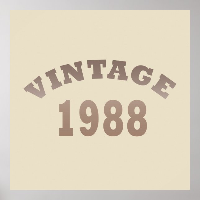 Poster nascer de aniversário de 1988 (Frente)