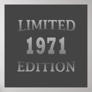 Poster Nascer de aniversário limitado de 1971