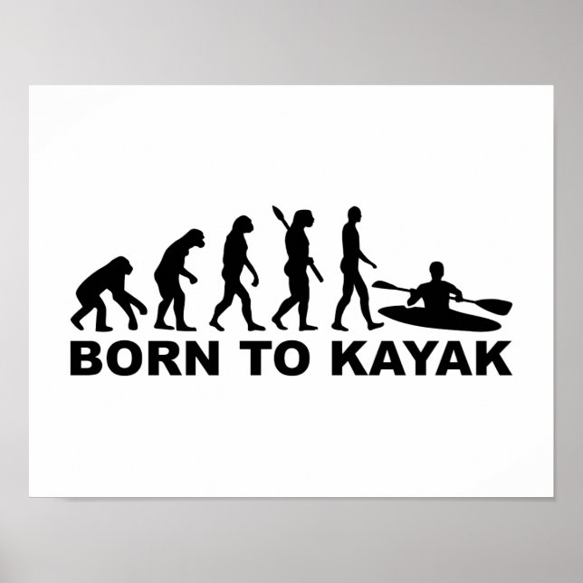 Pôster Nascer de Evolução para Kayak (Frente)
