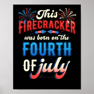 Poster Nascer de fogos de artifício no dia 4 de julho