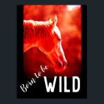 Poster Nascer de ser Cavalo Selvagem de Fechamento<br><div class="desc">Arte na Cabeça de Cavalo - Rosto de Cavalo - Fotografia de Arte Animal Moderna</div>