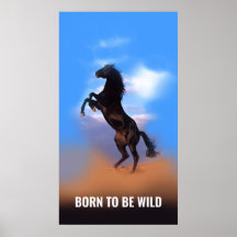 Nascer de ser selvagem executando uma citação insp