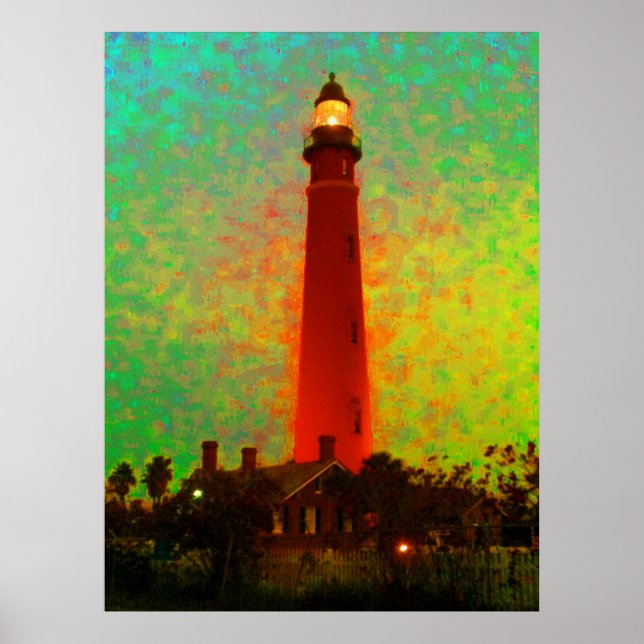 Pôster Nascer do sol colossal Daytona 52" do farol x 72" (Frente)