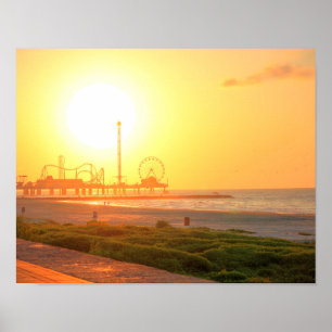 Poster Nascer do sol de Galveston