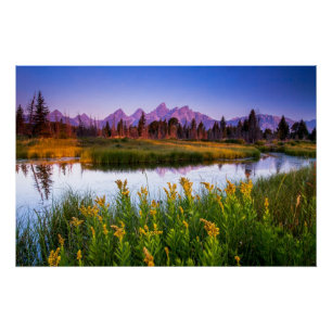 Pôster Nascer do sol de Teton