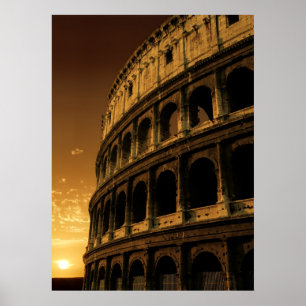 Poster nascer do sol do colosseum
