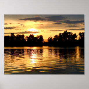 Poster Nascer do Sol Dourado