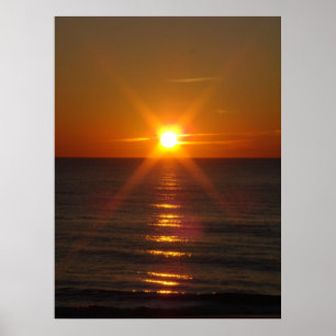 Pôster Nascer do sol dourado