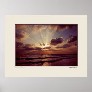 Poster Nascer do sol - Isla Mujeres - Iucatão - México