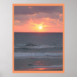Pôster Nascer do sol na praia