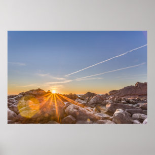 Poster Nascer do sol na praia Armação em Florianópolis