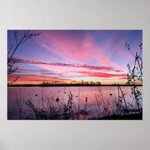 Pôster Nascer do sol no Arkansas Duck Blind