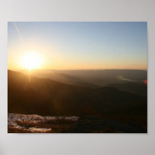 Poster Nascer do sol no Blue Ridge