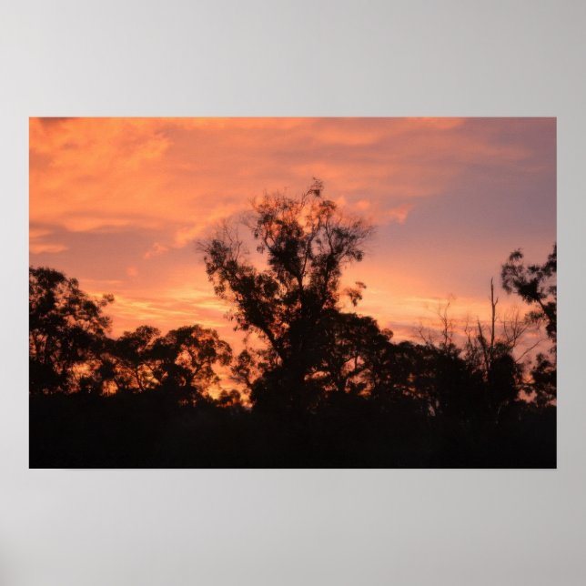 Poster Nascer do Sol no Campo (Frente)
