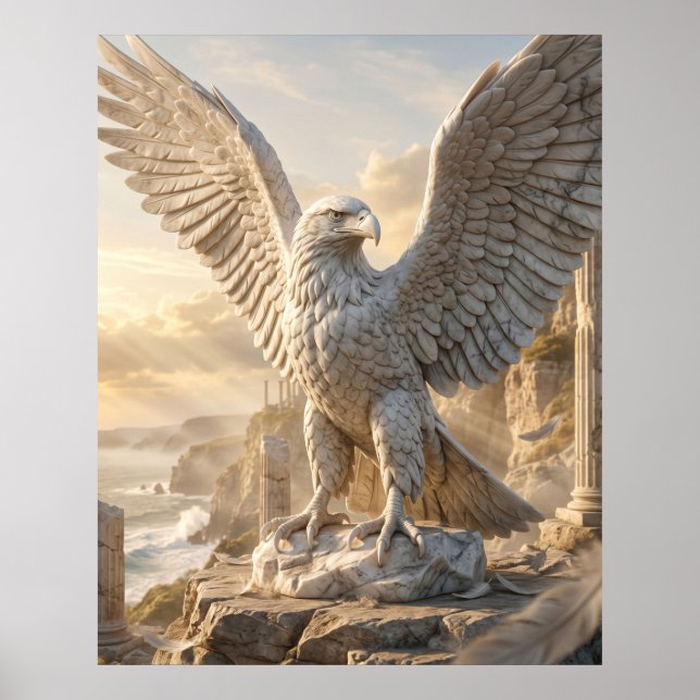Poster Nascer do sol no Marble Eagle Cliff (Frente)