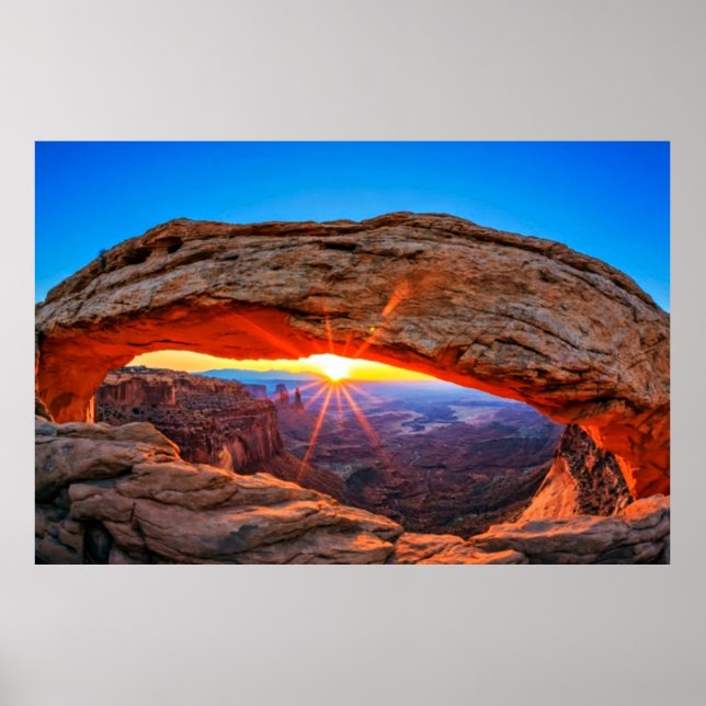 Poster Nascer do sol no Mesa Arch (Frente)
