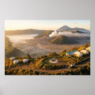 Poster Nascer do sol no Monte Bromo Arte Aérea de Luxo na