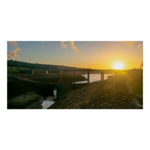 Pôster Nascer do Sol Sobre a Ponte Baitings - Profundezas