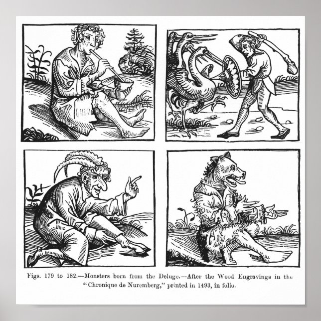 Pôster Nascer dos monstros do Deluge (Frente)