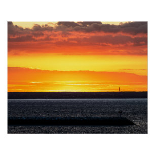 Pôster Nascer e pôr do sol