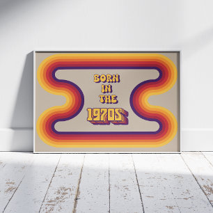 Poster Nascer em 1970, Millenials, Gen X, Birth Year