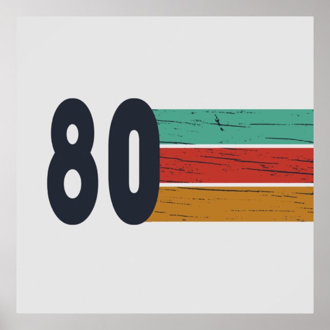 Poster nascer em 1980 clássico (Frente)