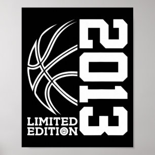 Poster Nascer Em 2013 Birthday Bysketbyll Limited Edition