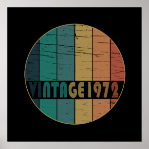 Poster Nascer em presente de aniversário de 1972