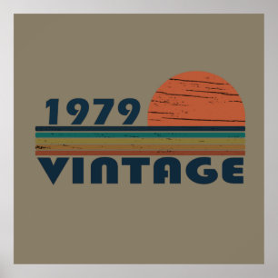 Poster Nascer em presente de aniversário de 1979