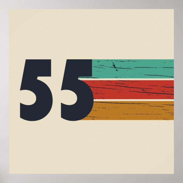 Poster Nascer em presente de aniversário de 70 de 1955 (Frente)