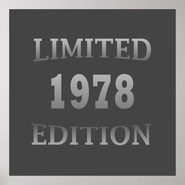 Poster nascer na edição limitada de 1978 (Frente)