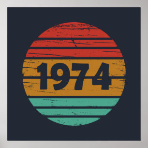 Poster Nascer na festa de aniversário de 1974