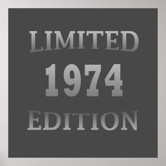 Poster Nascer na festa de aniversário de 1974 (Frente)