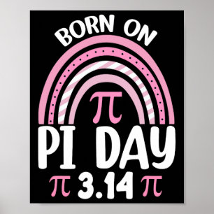Poster Nascer No Aniversário Do Pi Feliz Pi Day Professor